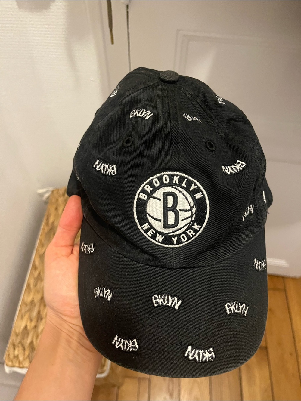 Brooklyn embroidered baseball cap - Brooklyn Nets